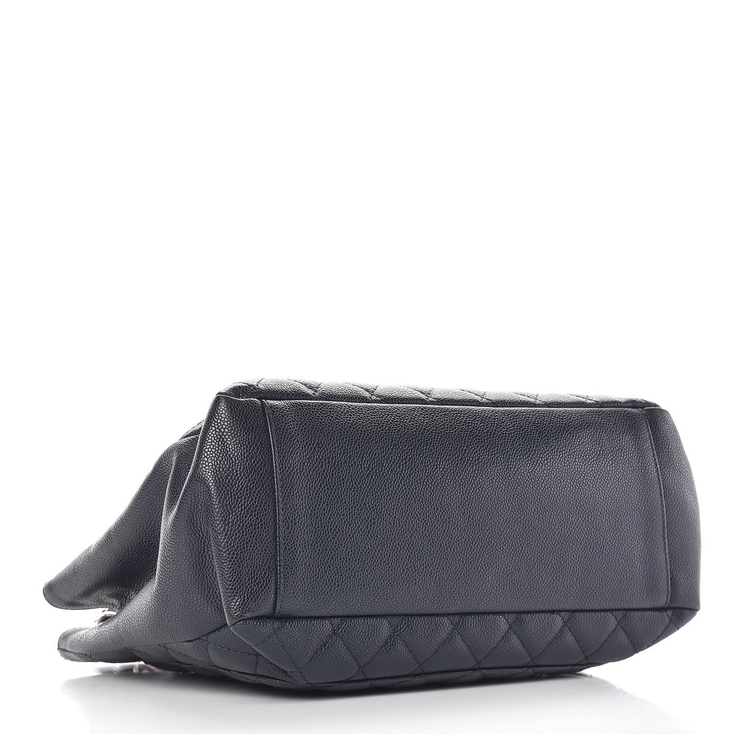 Caviar Quilted Grand Shopping Tote GST Navy Blue