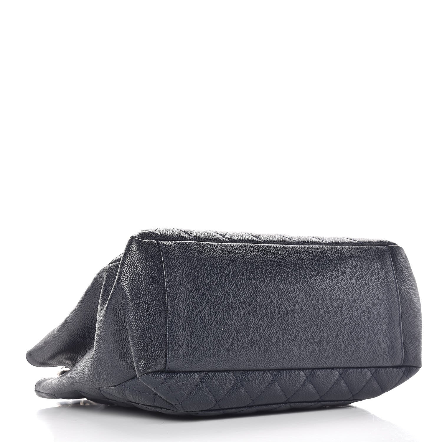 Chanel Caviar Quilted Grand Shopping Tote GST Navy Blue 4 of 18