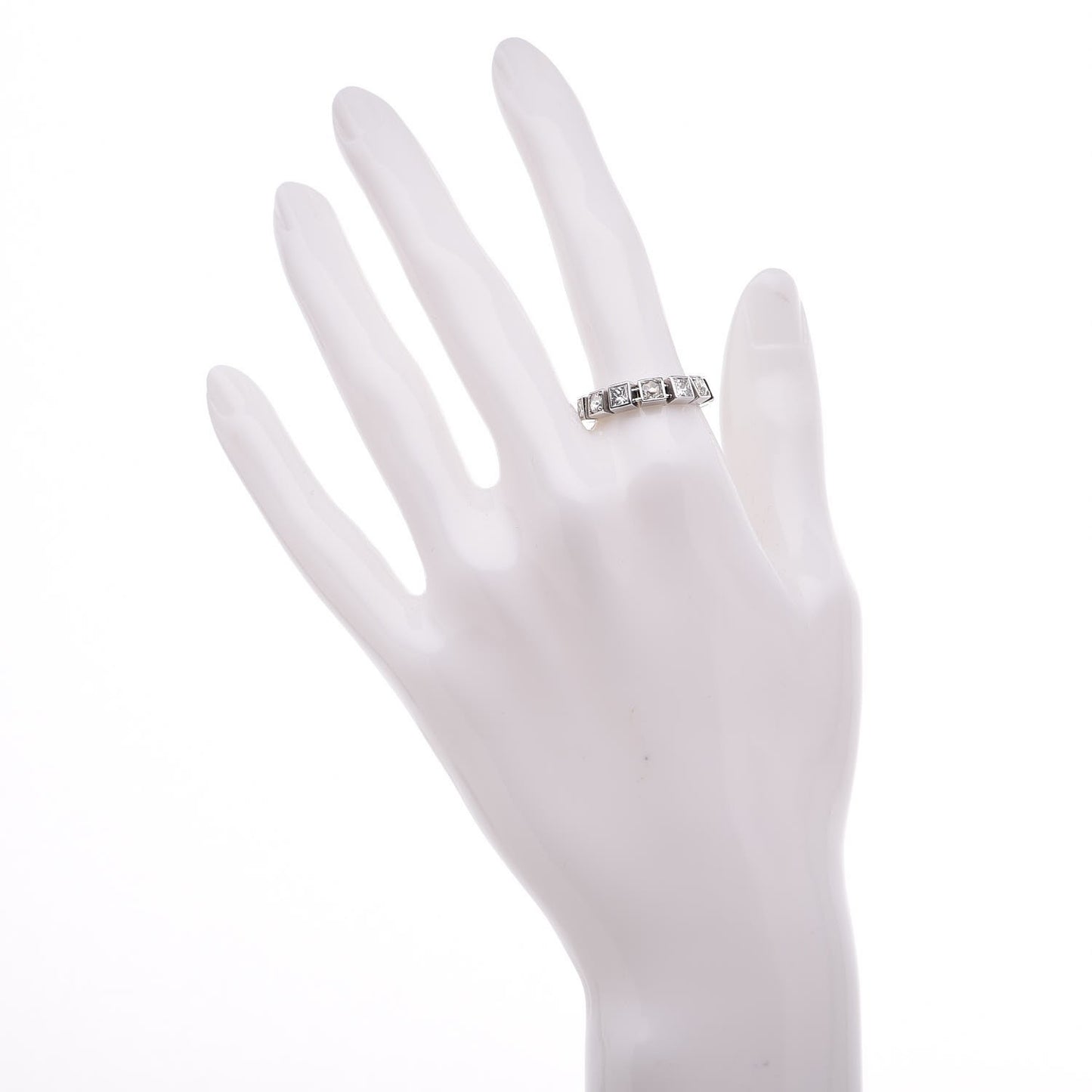 18K White Gold Diamond Flex Band 54.5 7