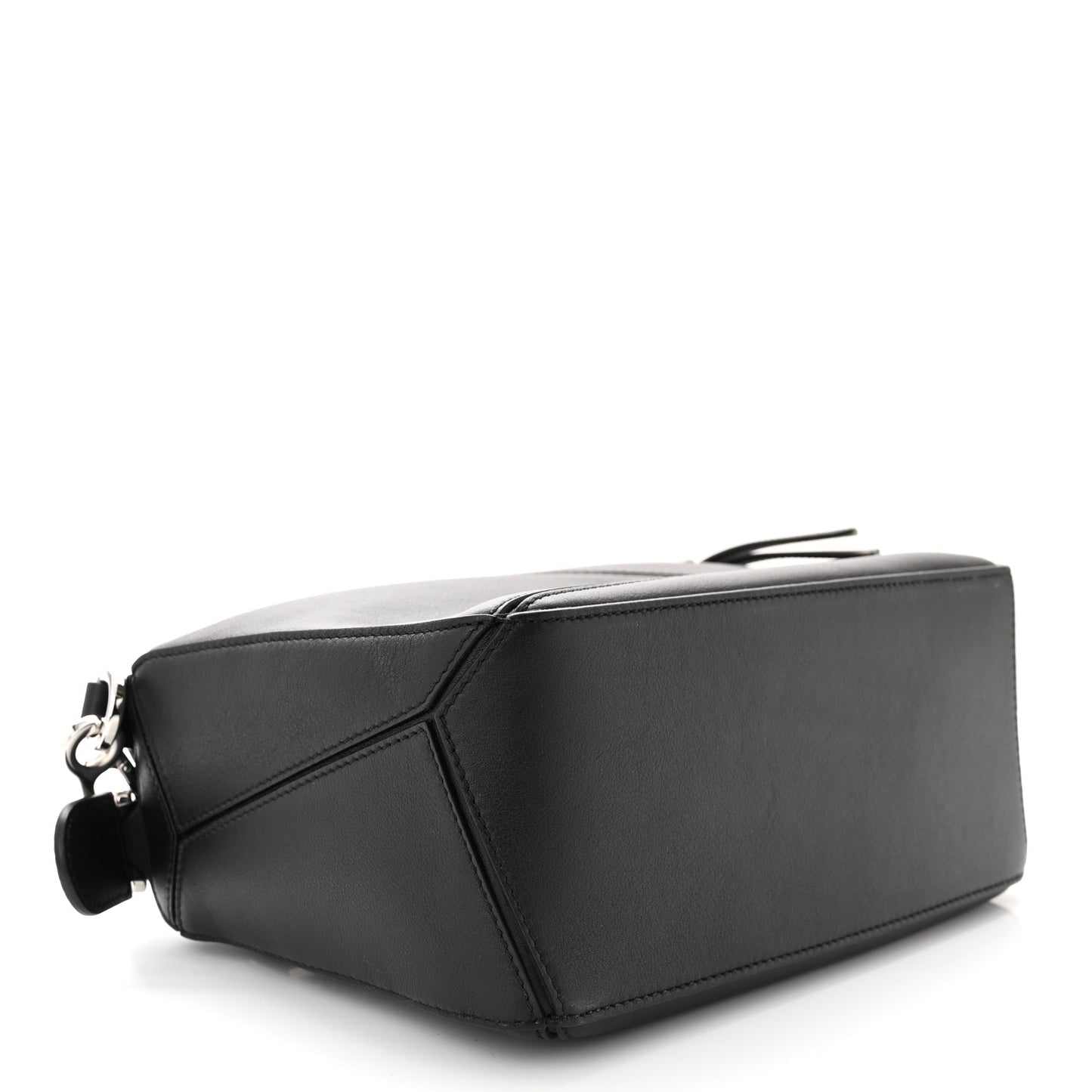 Calfskin Small Puzzle Bag Black