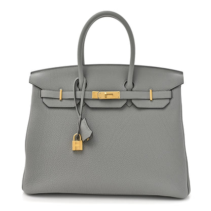 Hermes Togo Birkin 35 Gris Mouette 1 of 10