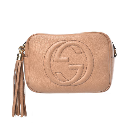 Gucci Pebbled Calfskin Small Soho Disco Bag Camelia 1 of 19