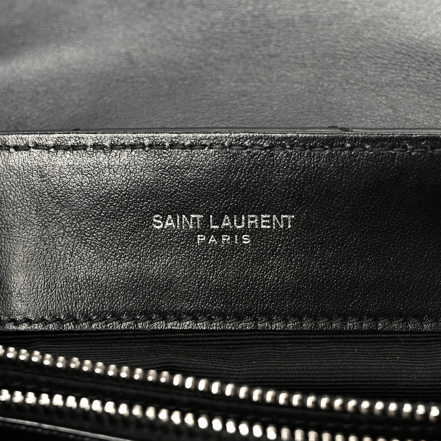 Calfskin Y Quilted Monogram Small Loulou Chain Satchel Black