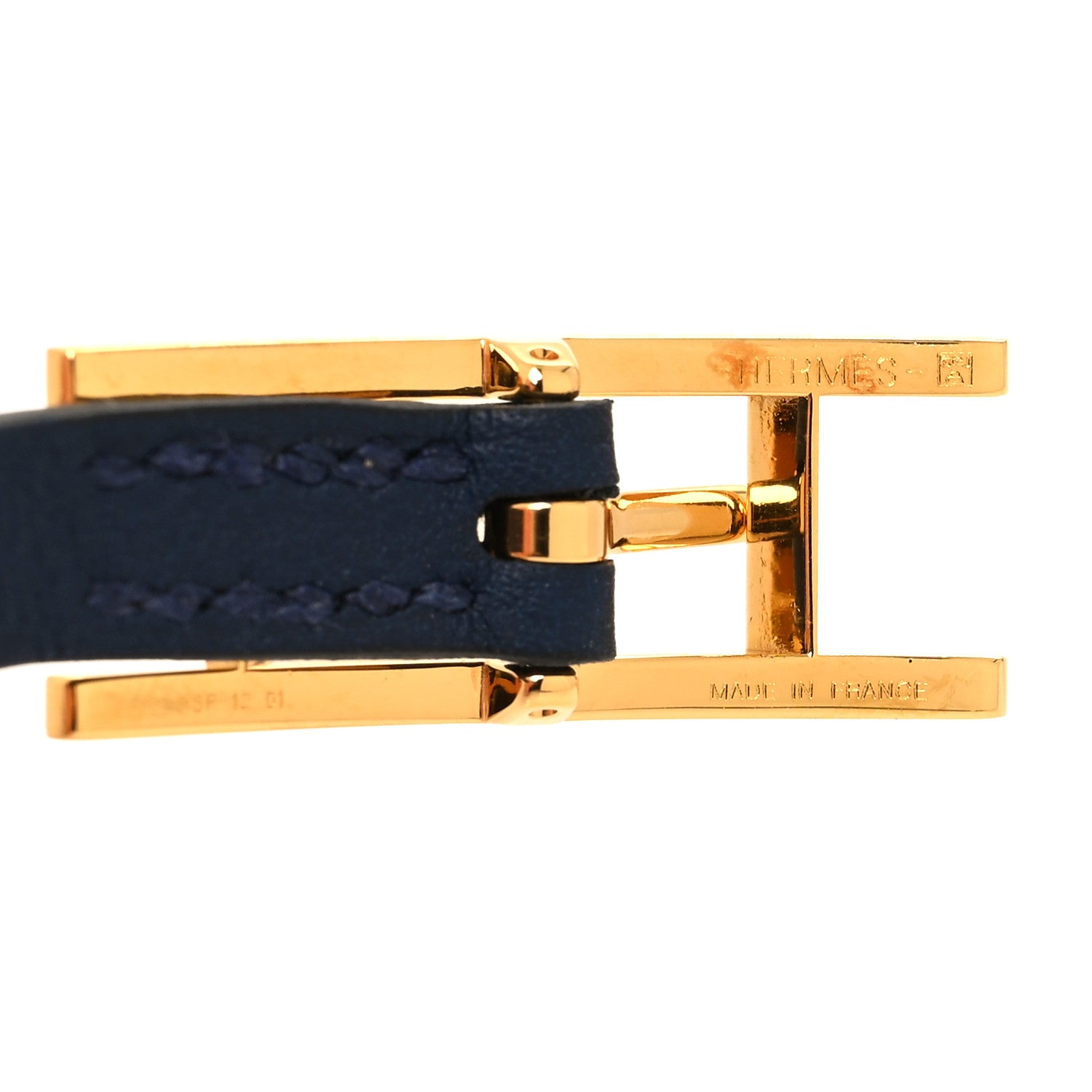 Hermes Swift Behapi Double Tour Bracelet T1 Bleu Encre Chai 4 of 4