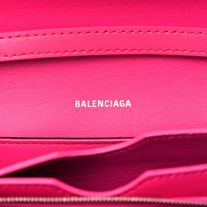 Balenciaga Shiny Box Calfskin Small B Bag Acid Fuchsia 6 of 10