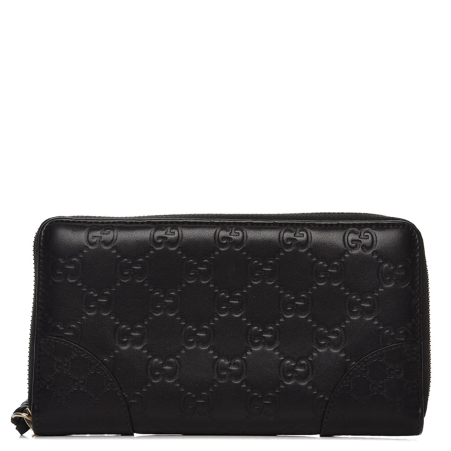 Gucci Guccissima Signature Microguccissima Bree Zip Around Wallet Black 1 of 8