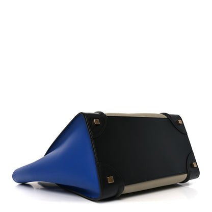 Celine Elephant Calfskin Mini Tri-Color Luggage Beige 4 of 10