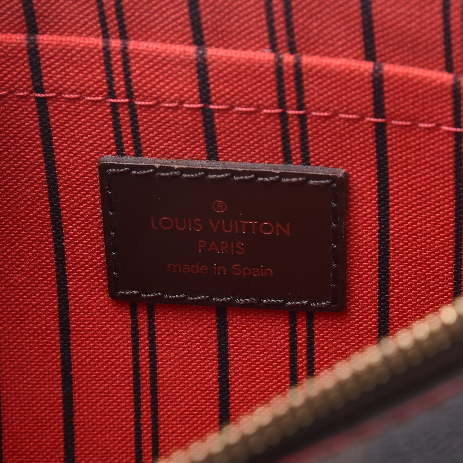 Louis Vuitton Damier Ebene Neverfull MM GM Pochette 6 of 8