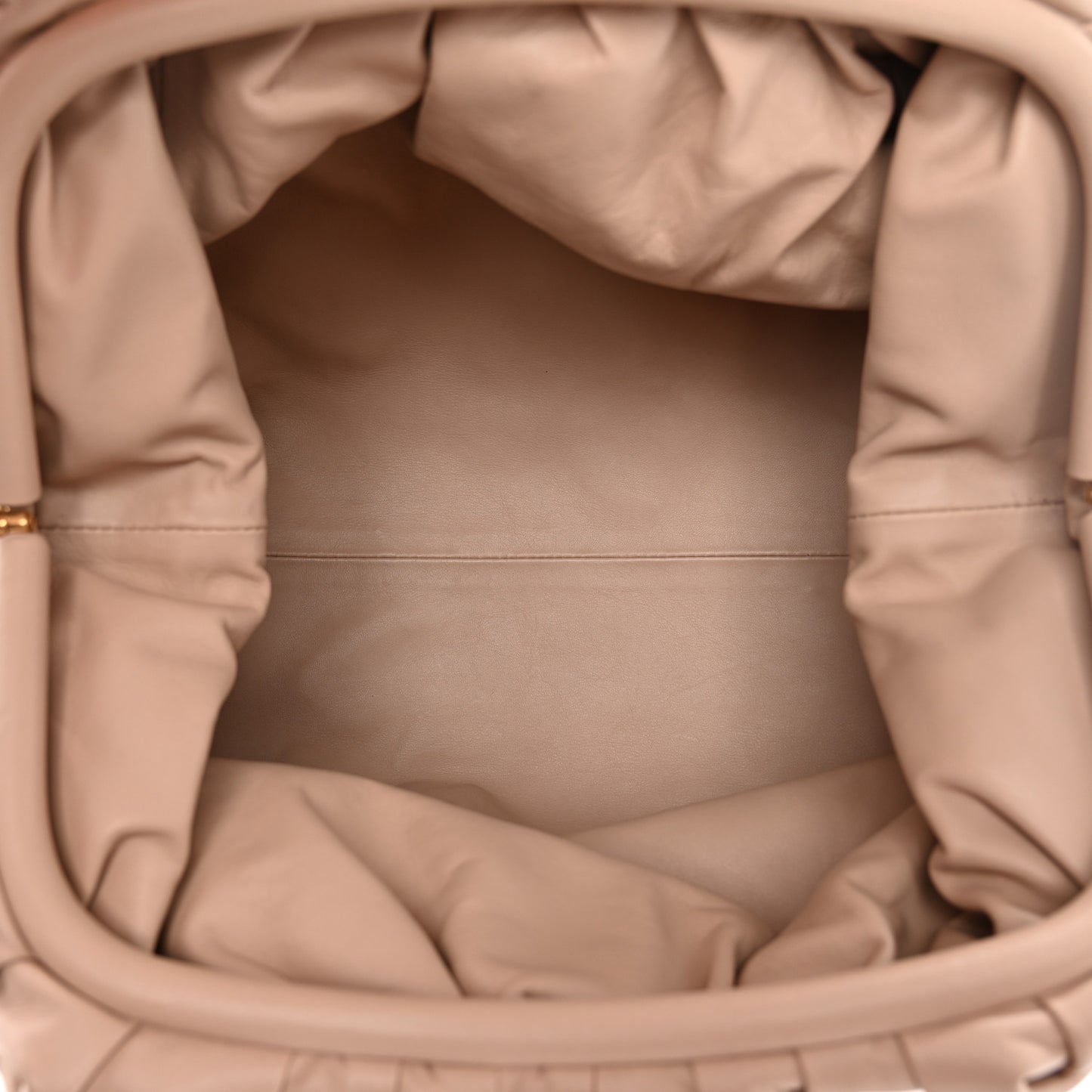 Smooth Butter Calf The Pouch Oversized Clutch Nude
