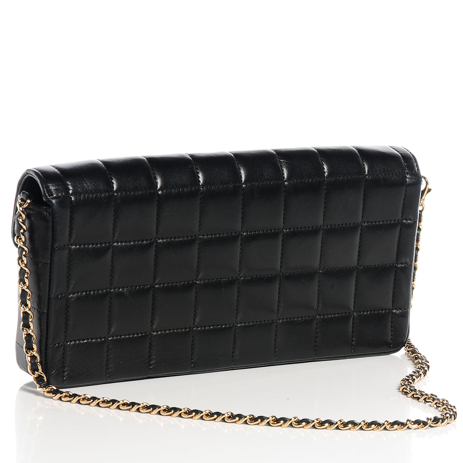 Chanel Lambskin East West Chocolate Bar Flap Black 3 of 9