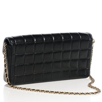 Chanel Lambskin East West Chocolate Bar Flap Black 3 of 9