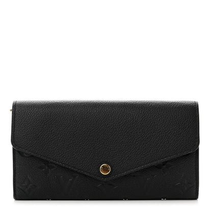 Louis Vuitton Empreinte Sarah Wallet NM Black 1 of 7