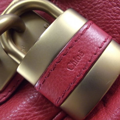 Chloe Leather Paddington Tote Red 7 of 16