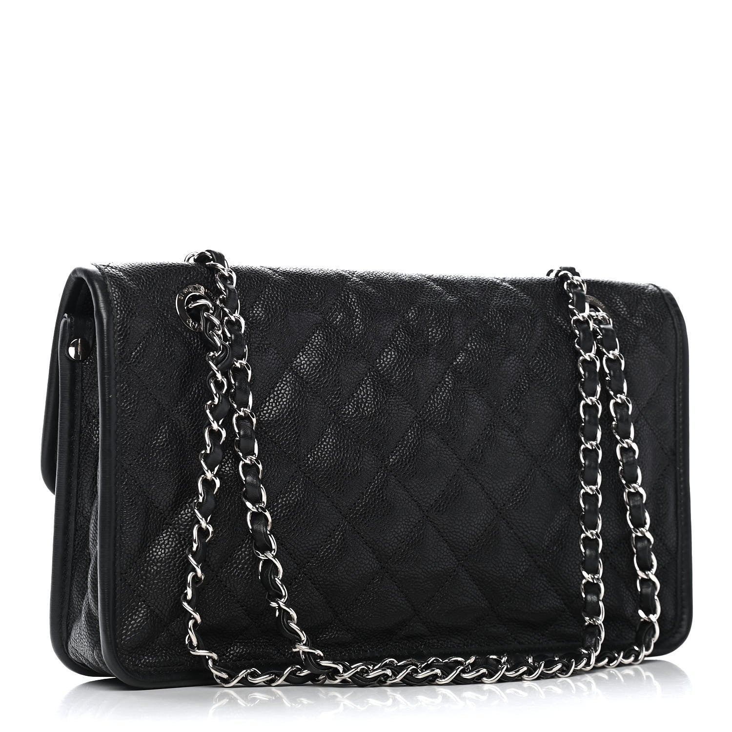 Chanel Caviar Quilted Medium French Riviera Flap Black 3 of 9