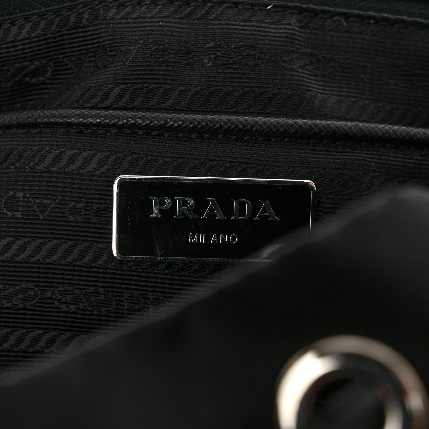 Prada Nylon Vela Medium Backpack Black 5 of 9