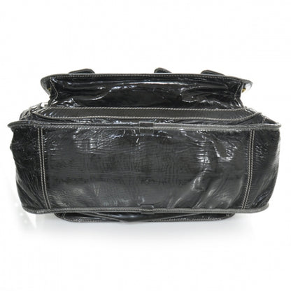 Chloe Patent Bay Tote Black 3 of 11