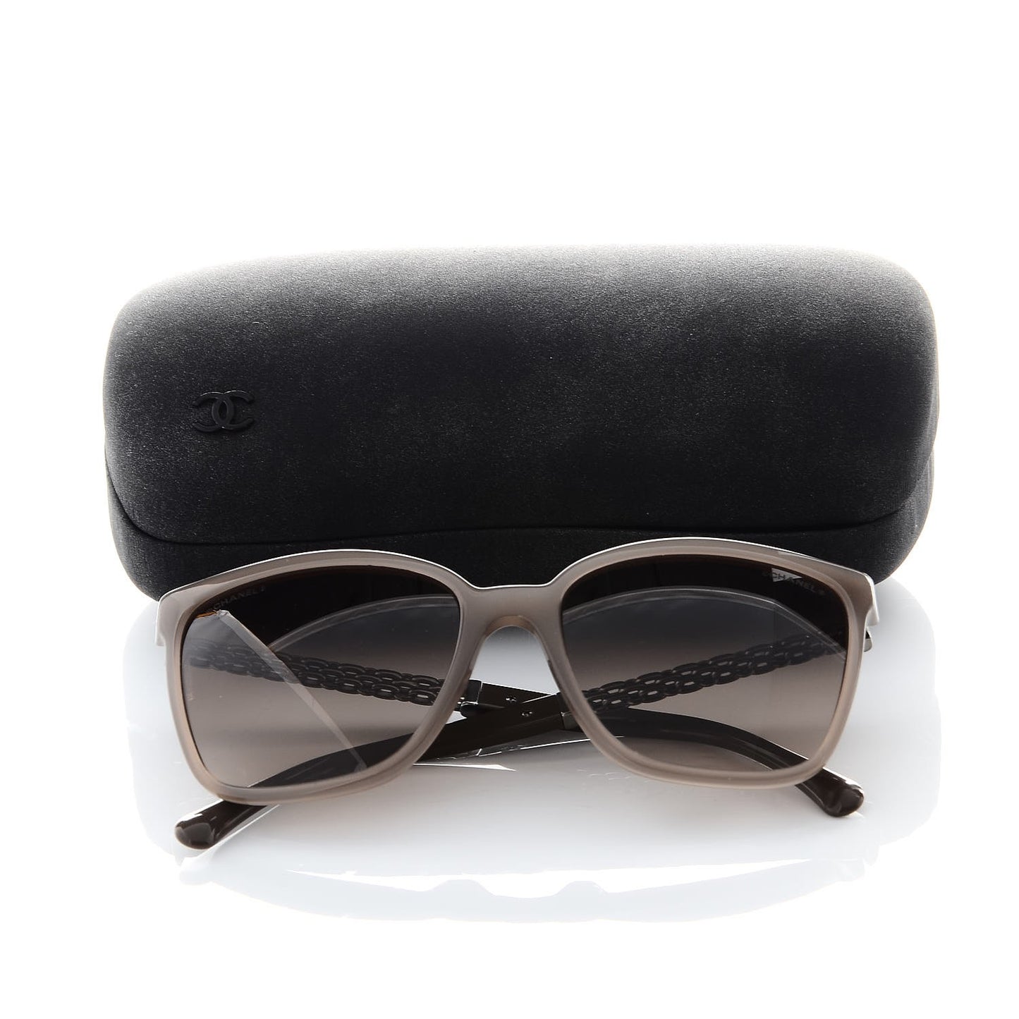 Square Chain Sunglasses 5325 Taupe