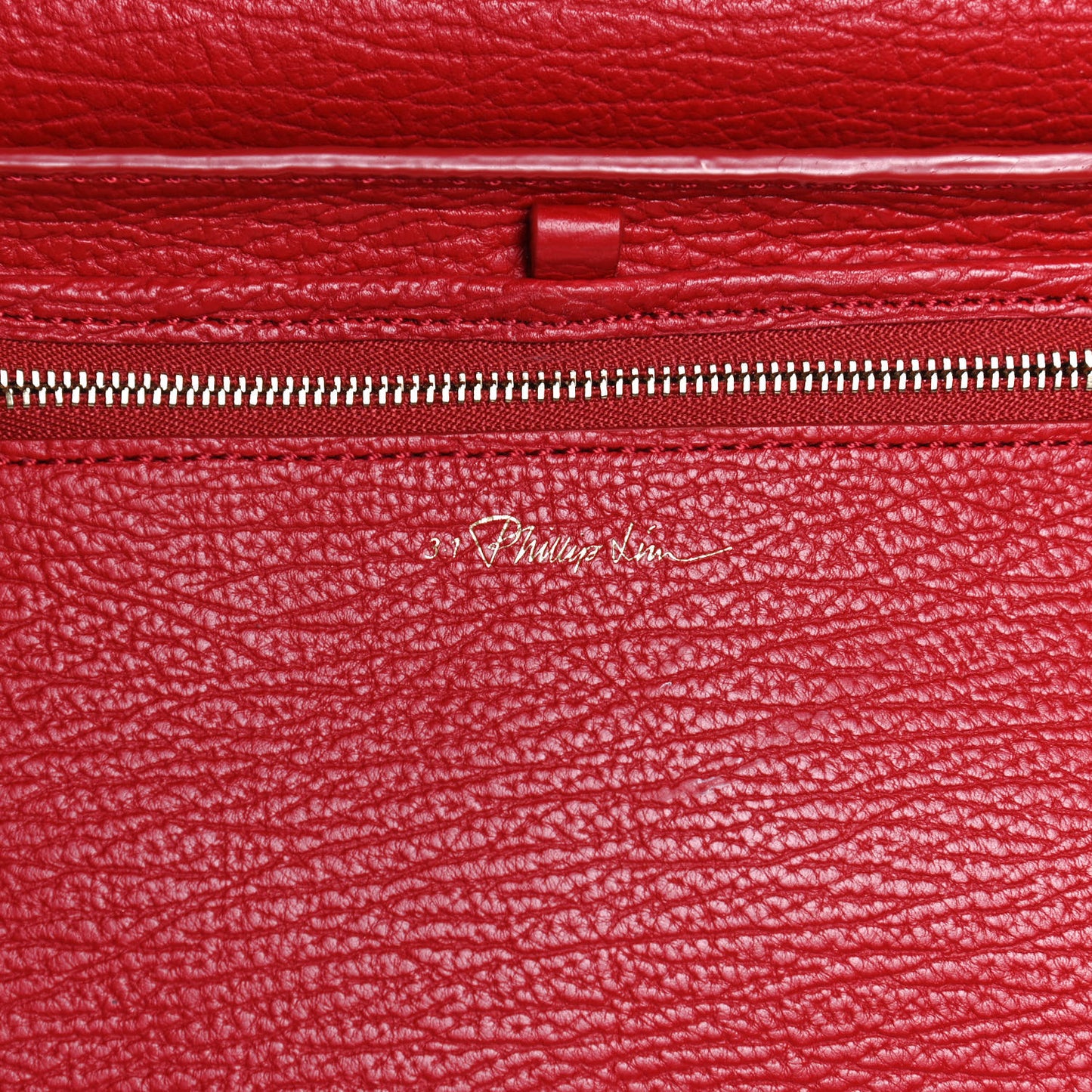 Textured Calfskin Medium Pashli Satchel Red