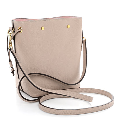 Louis Vuitton Calfskin Nano Lockme Bucket Greige 3 of 9