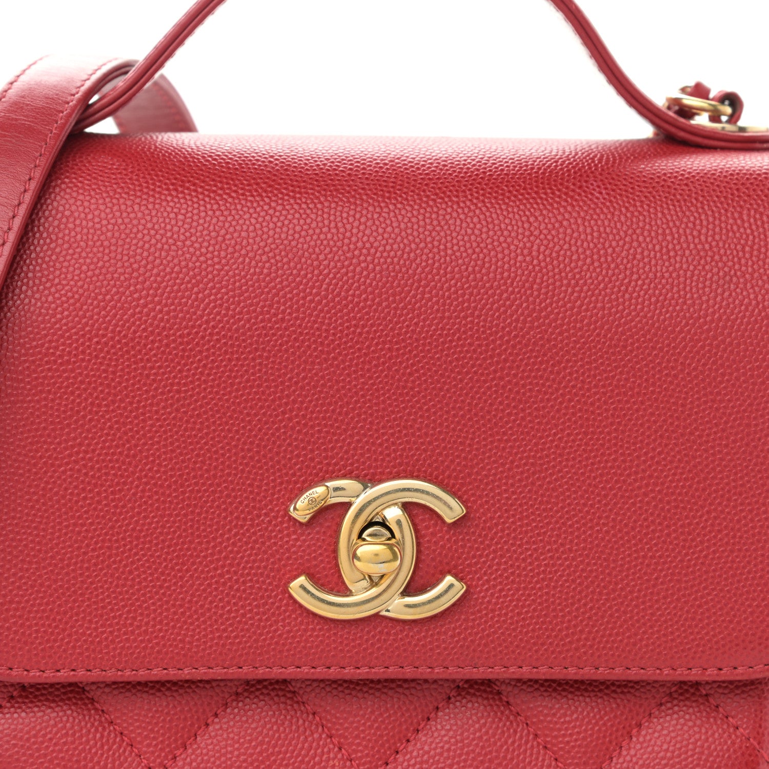Chanel Caviar Quilted Small Business Affinity Flap Red 8 of 14