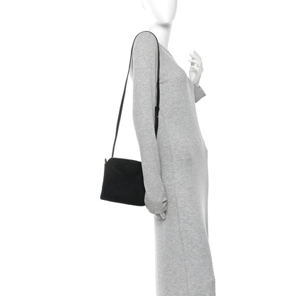 Khaite Suede Lina Crossbody Bag Black 2 of 10