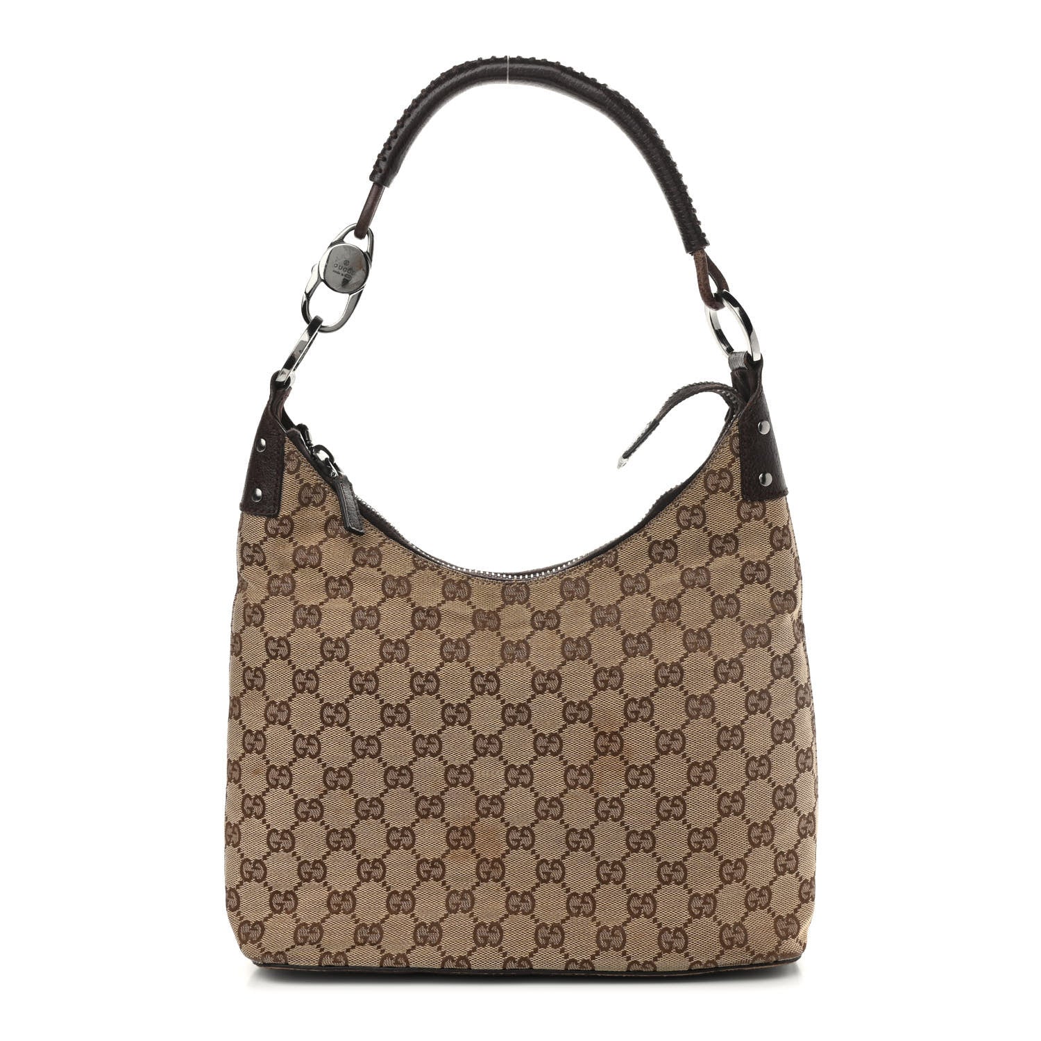 Gucci Monogram Shoulder Bag Dark Brown 1 of 14
