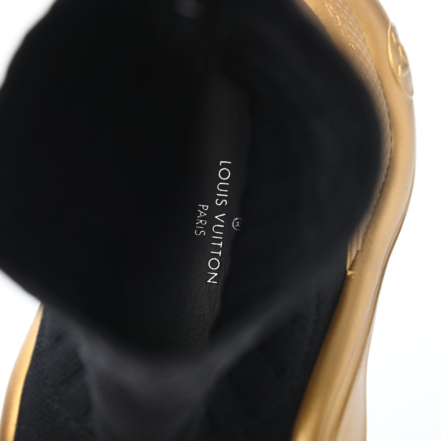 Stretch Textile Monogram LV Archlight Sneaker Boots 37 Black Gold