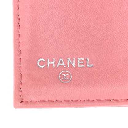 Chanel Lambskin Quilted Large Gusset Flap Wallet Pink 6 of 11