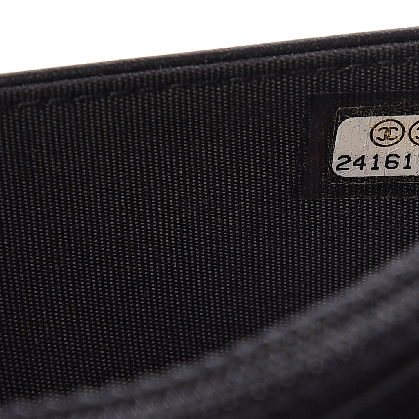 Calfskin Painted Chevron Embossed Boy Wallet On Chain WOC Black