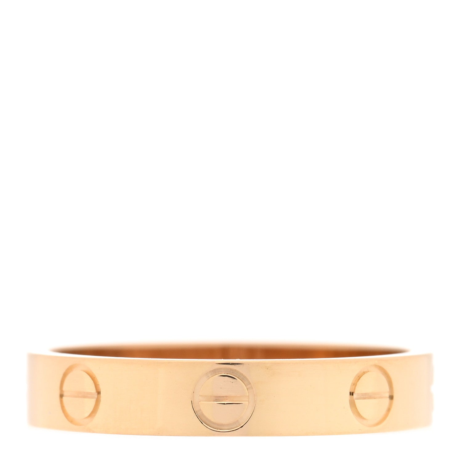 Cartier 18K Yellow Gold 3.5mm LOVE Wedding Band Ring 54 6.75 3 of 4