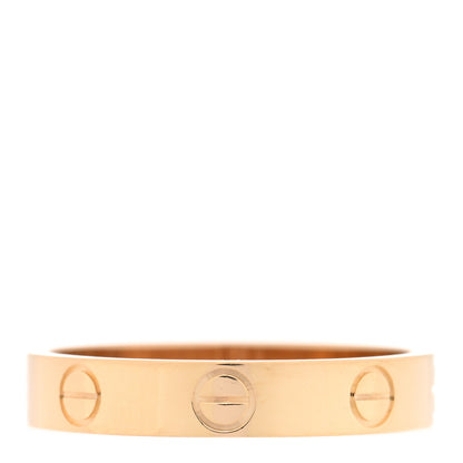Cartier 18K Yellow Gold 3.5mm LOVE Wedding Band Ring 54 6.75 3 of 4