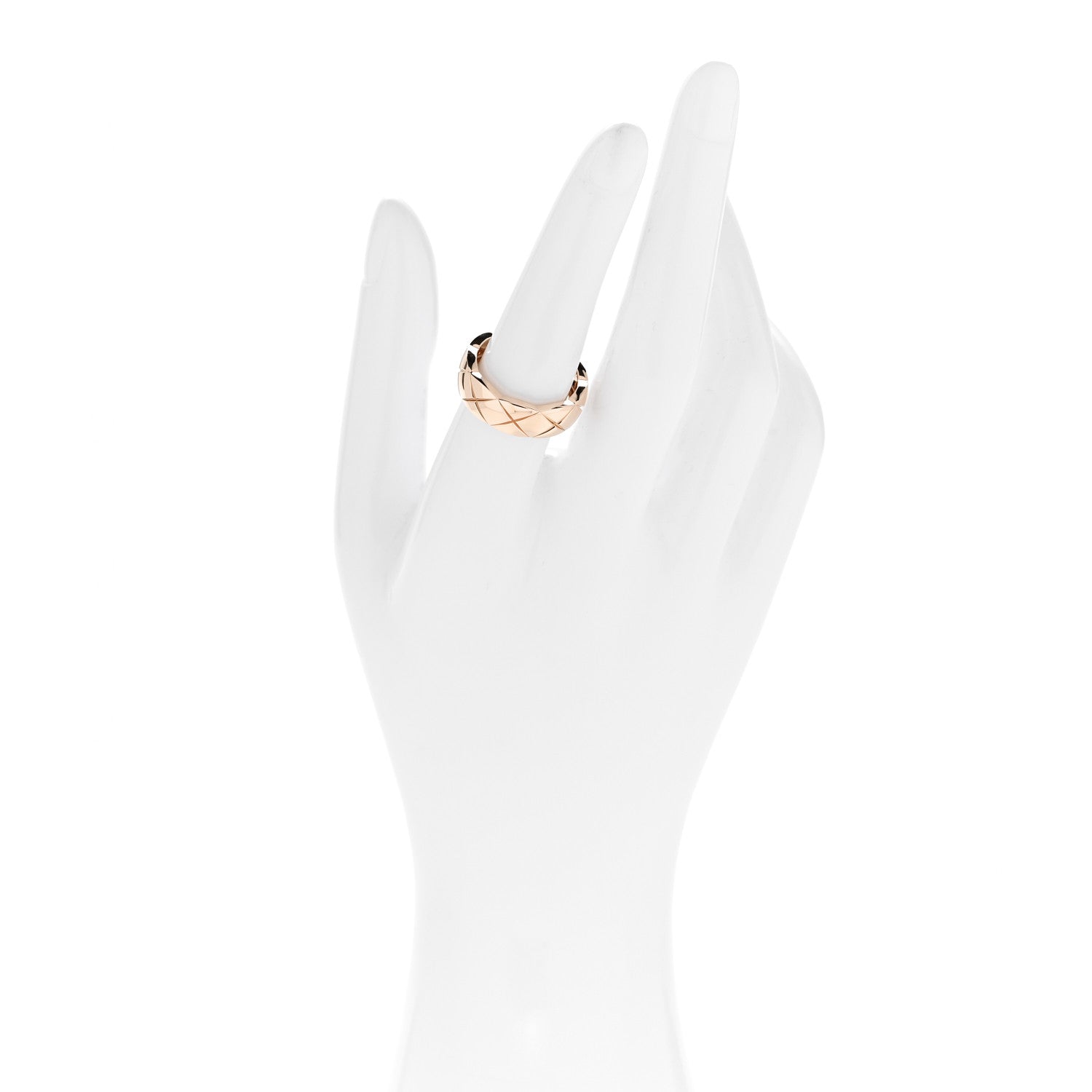 Chanel 18K Beige Gold Small Coco Crush Ring 54 7 2 of 6
