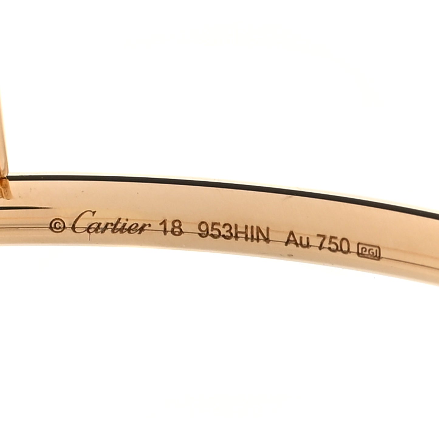 18K Yellow Gold Diamond Small Juste Un Clou Bracelet 16
