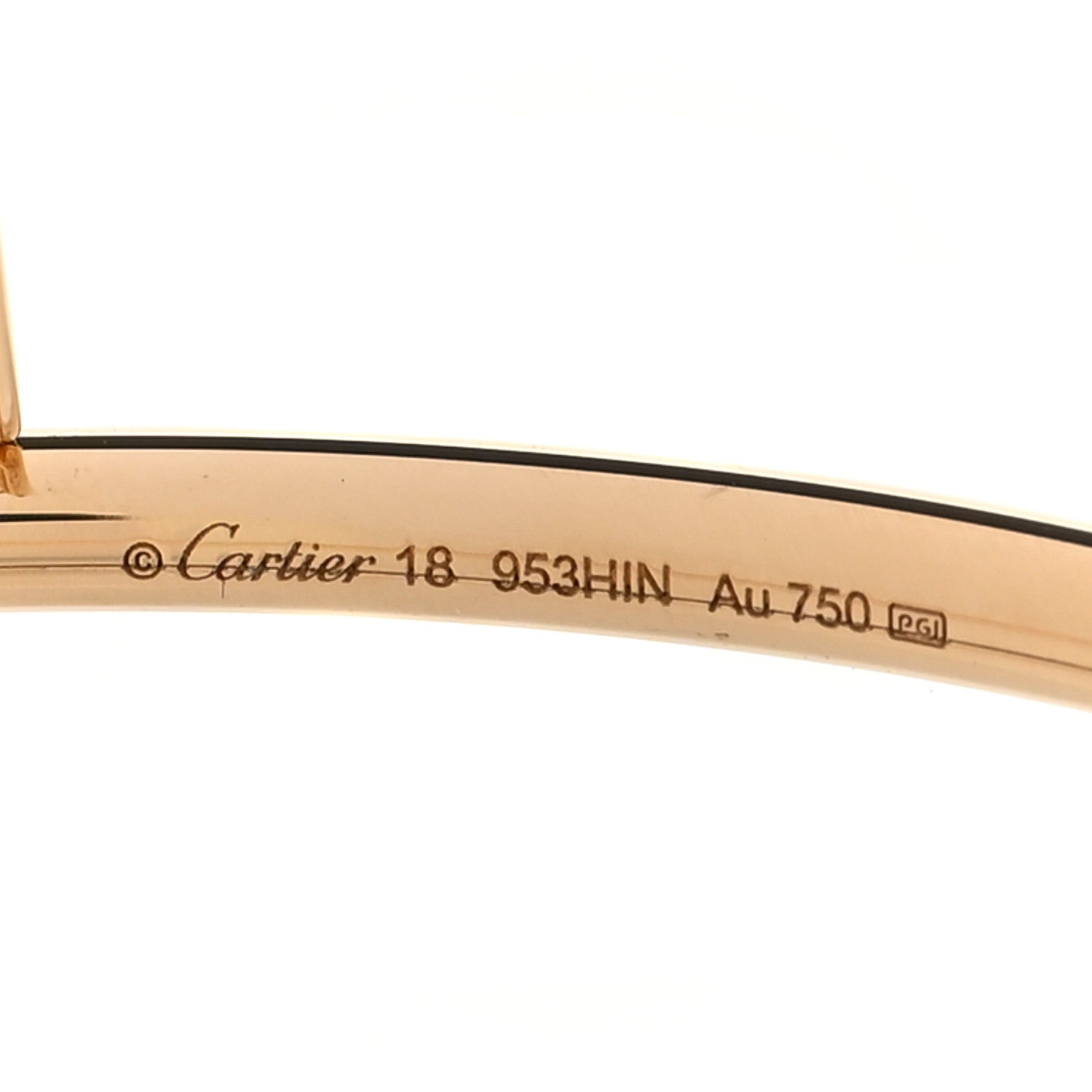 Cartier 18K Yellow Gold Diamond Small Juste Un Clou Bracelet 16 3 of 3