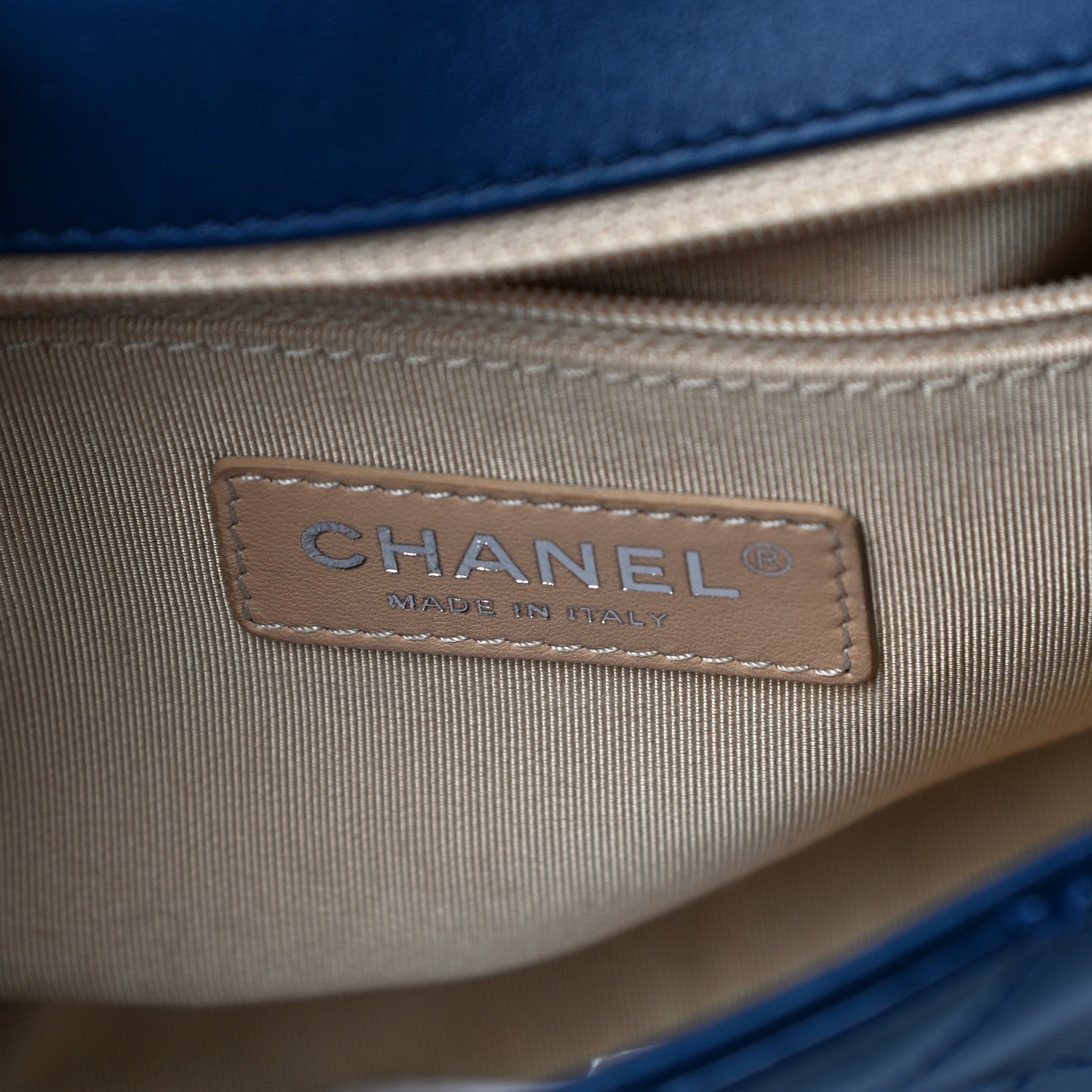 Chanel Patent Quilted Small Coco Boy Flap Navy 6 of 12