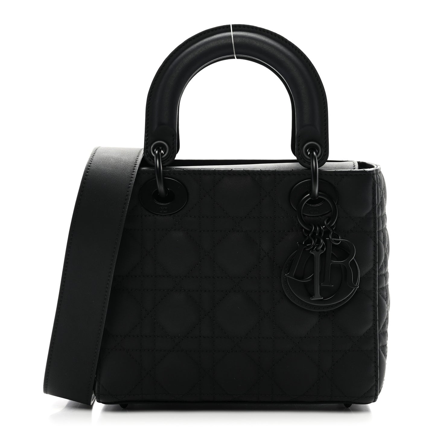 Ultra Matte Calfskin Cannage Small My ABCDior Lady Dior Black