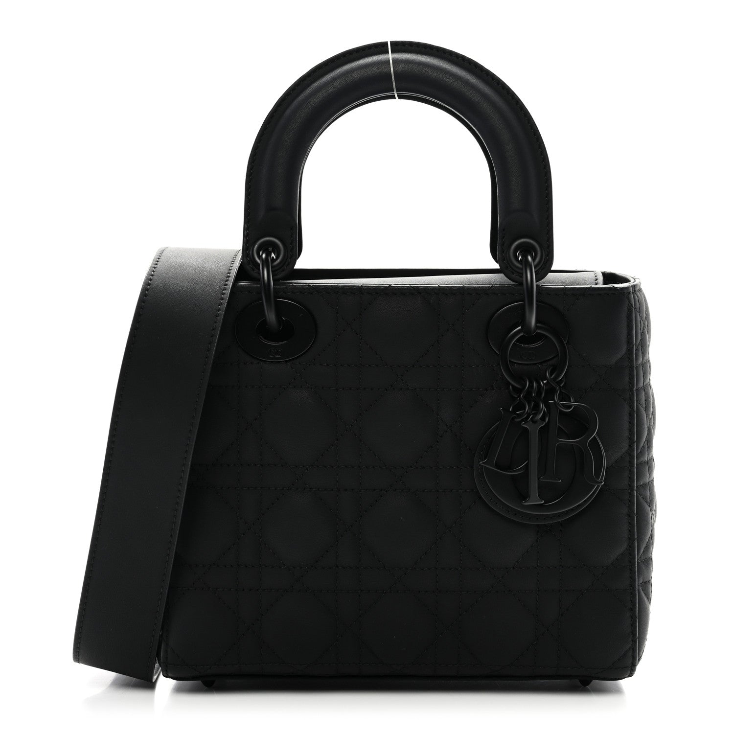 Christian Dior Ultra Matte Calfskin Cannage Small My ABCDior Lady Dior Black 1 of 10