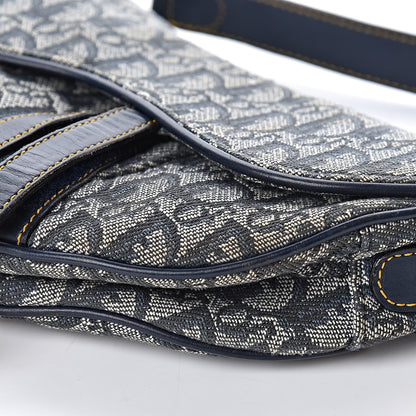 Christian Dior Monogram Saddle Bag Blue 9 of 14