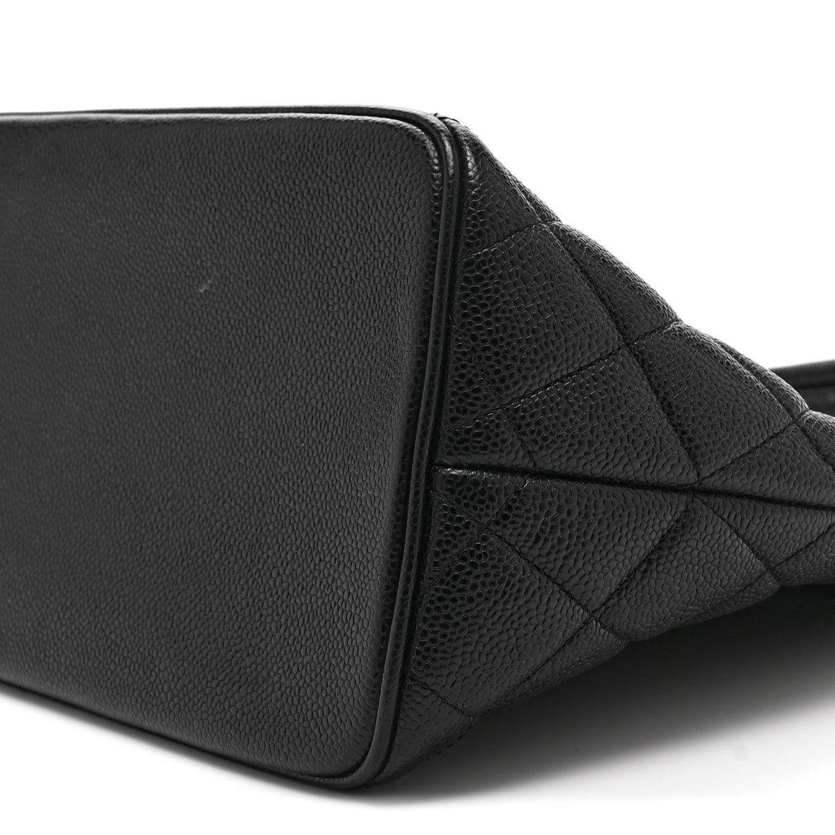 Caviar Quilted Medallion Tote Black