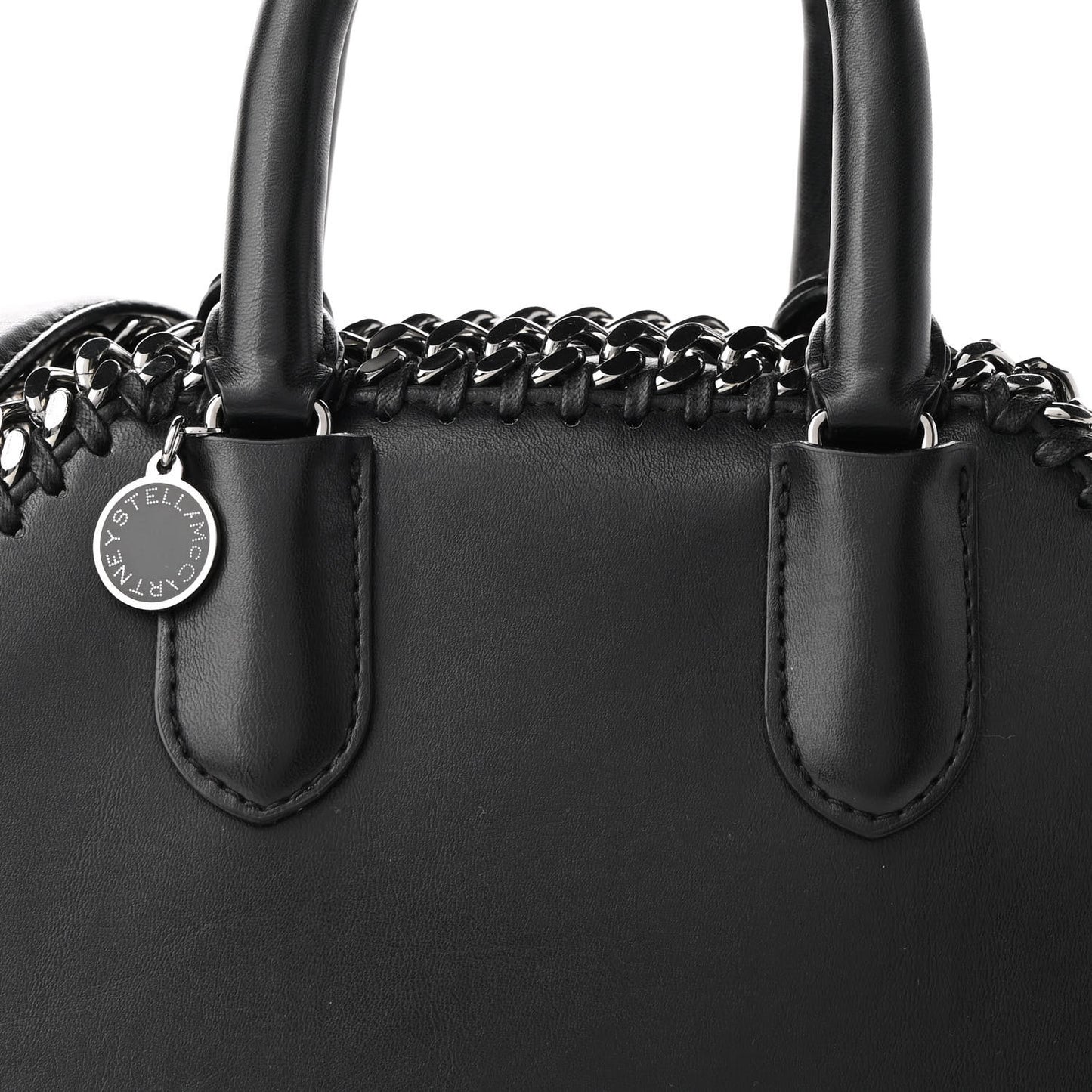 Eco Alter Nappa Mini Falabella Box Top Handle Bag Black