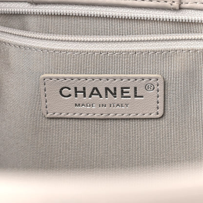 Chanel Calfskin Quilted Large Classic Shopping Tote Grey 6 of 10