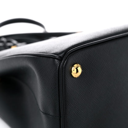 Prada Saffiano Small Galleria Double Zip Tote Black 7 of 10
