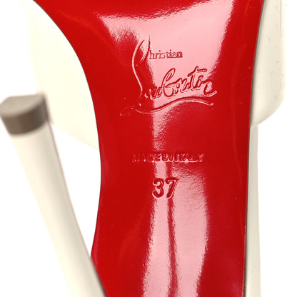 Christian Louboutin Patent Me Dolly 100 Sandals 37 White 7 of 8