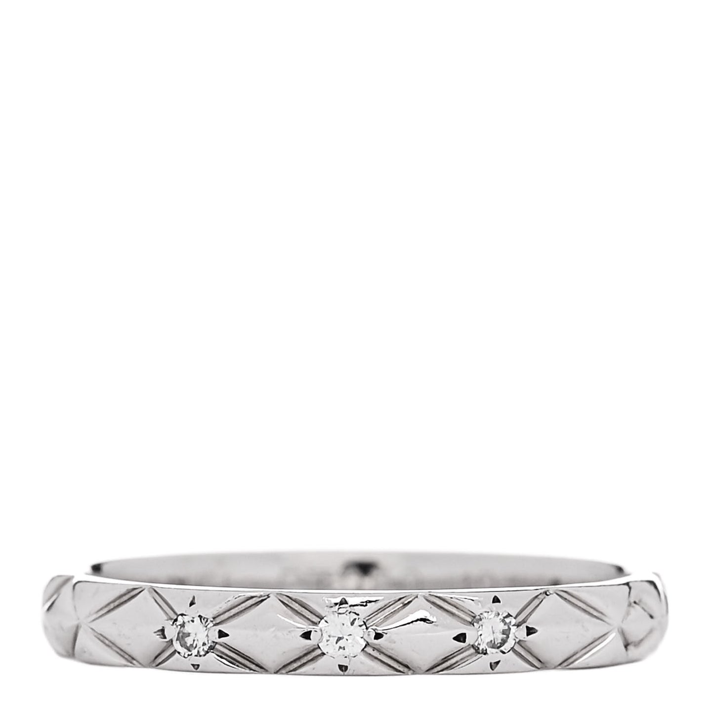 Platinum Diamond Mini Coco Crush Ring 51 5.75
