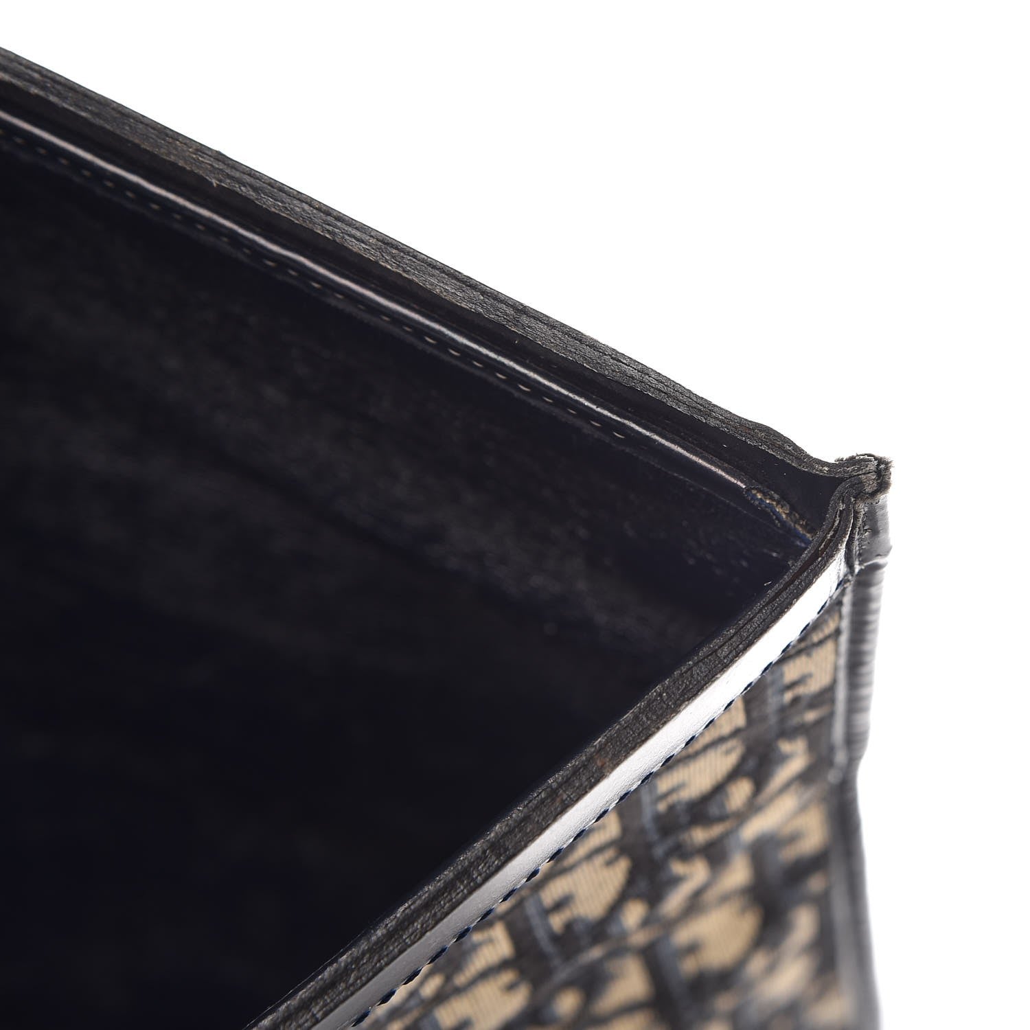 Christian Dior Monogram Fold Over Clutch Blue 9 of 15