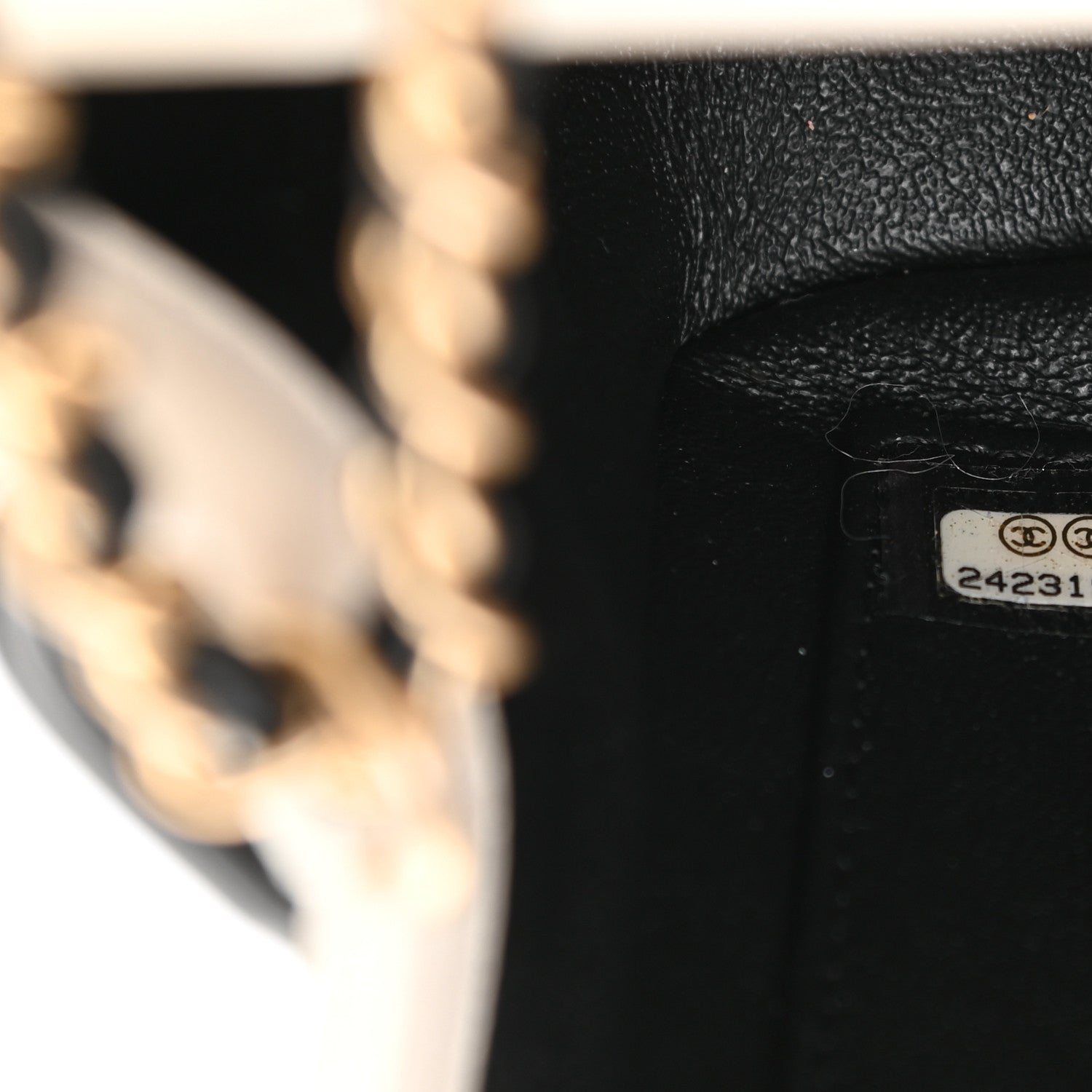 Chanel Caviar Quilted Small CC Filigree Flap White Black 6 of 12