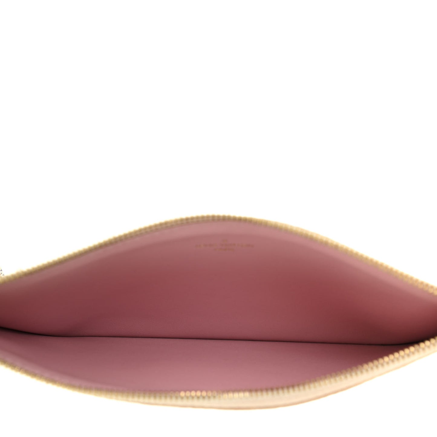 Damier Azur Felicie Chain Wallet Zippered Insert Rose Ballerine