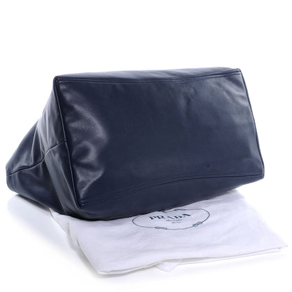 Prada Soft Calf Chain Tote Baltico 5 of 8