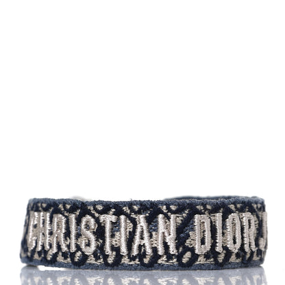 Christian Dior Woven Cotton J'Adior Friendship Bracelet Set Navy 3 of 7