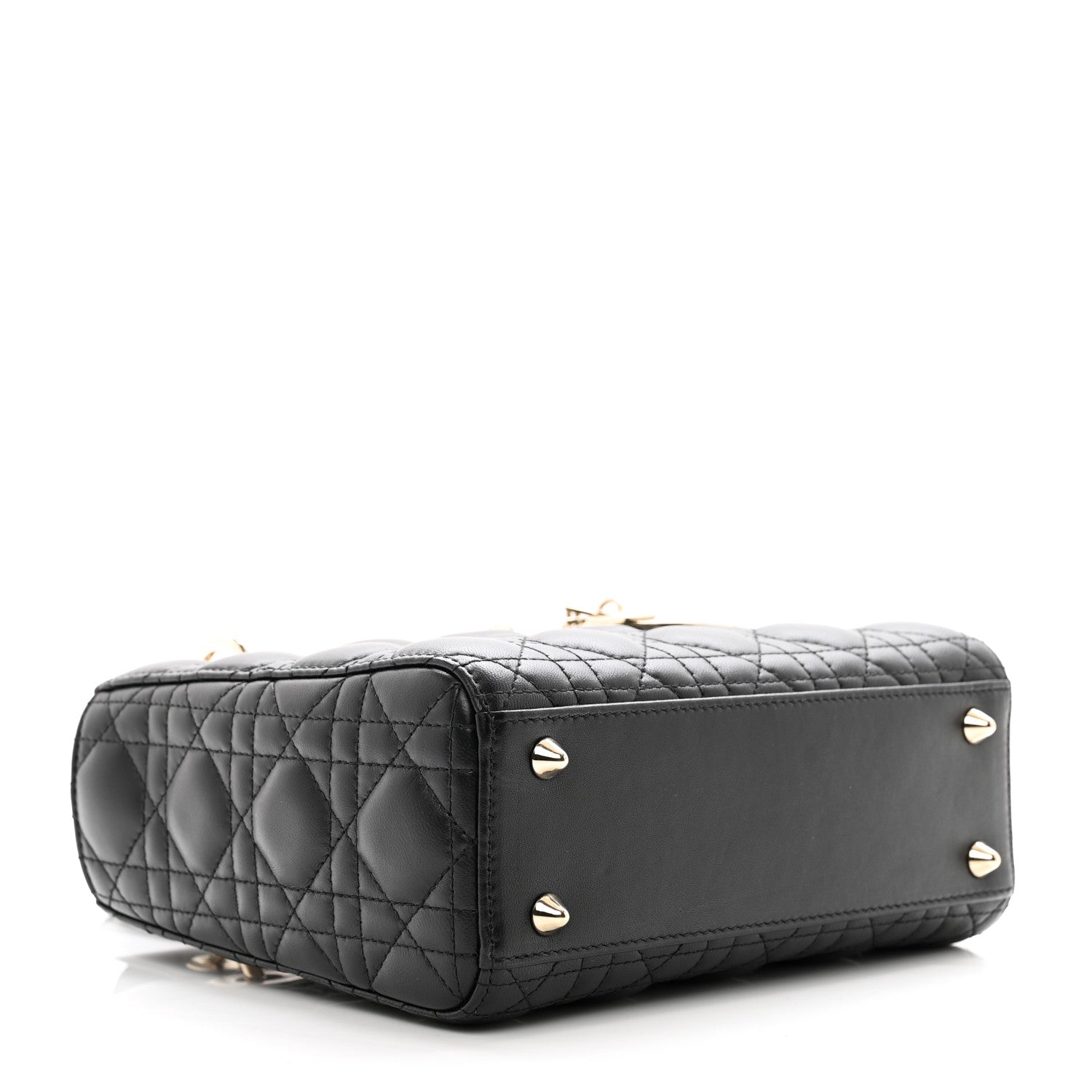 Christian Dior Lambskin Cannage Small My ABCDior Lady Dior Black 4 of 9